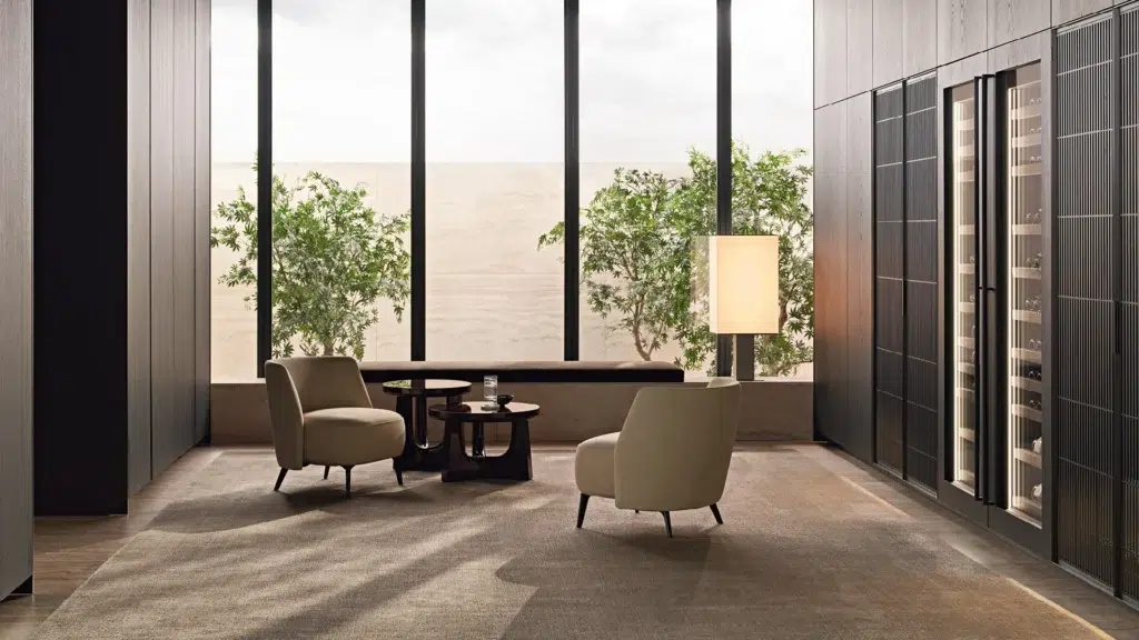 El arte de esculpir la materia: Isamu Stone de Baxter viste el showroom de Home Interiors